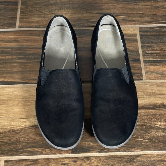 Dansko Laraine Womens Size EU 40 Shoes Black Waterproof Nubuck Casual Slip On - Picture 13 of 15